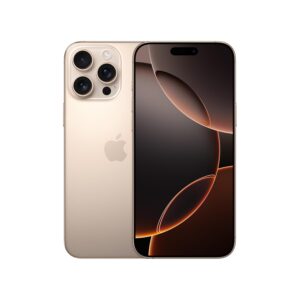 iPhone 16 Pro Max 1 TB: 5G Mobile Phone with Camera Control, 4K 120 fps Dolby Vision and a Huge Leap in Battery Life. Works with AirPods; Desert Titanium